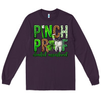 Plum Pinch Proof Dental Assistant St. Patricks Day Long Sleeve Tee - Neo Western