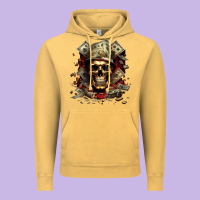 Bad Money Vintage Hoodie Designed By Unal Design