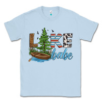 Dusty Blue lake babe Classic Tee - HRA Design Shop