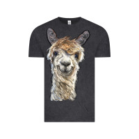 Vintage Black alpaca Vintage Tee - BarkalooDesign