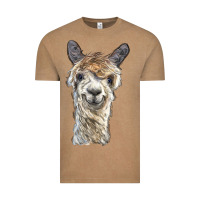 Vintage Coffee alpaca Vintage Tee - BarkalooDesign