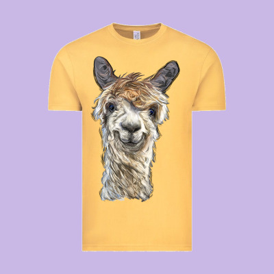 Alpaca Vintage Tee Designed By Barkaloodesign