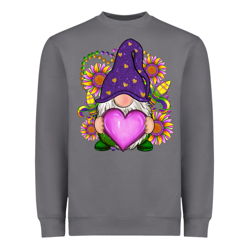 Mardi Gras Gnome Heavyweight Sweatshirt by RanaPortraitStore | Teevron