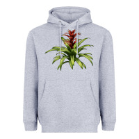 Heather Grey Bromeliads Heavyweight Hoodie - LillyAllenDesigns