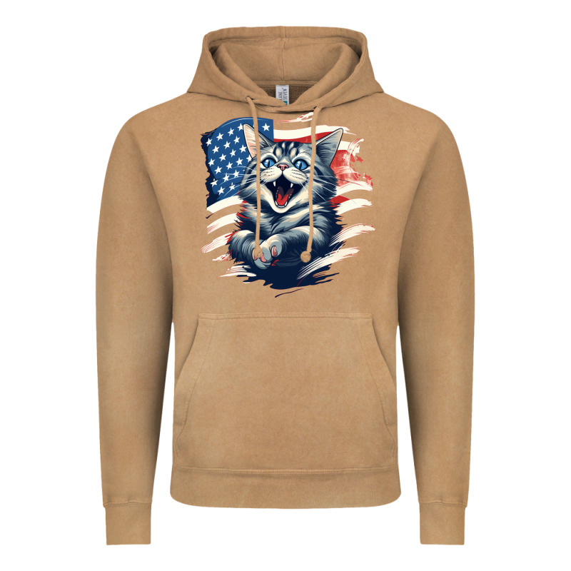 Cat1 Vintage Hoodie by Unal Design | Teevron