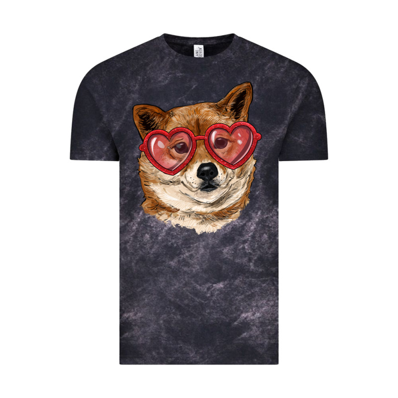 Shiba Inu With Love Glasses Vintage Tee by RanaPortraitStore | Teevron