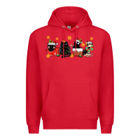 Red christmas cats Premium Hoodie - MaliasSmallBusiness