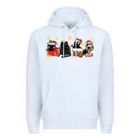White christmas cats Premium Hoodie - MaliasSmallBusiness