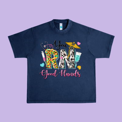 You Rn Good Hands Urban Heavy Tee Designed By Texasbilliewilder