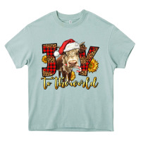 Arona joy to the world christmas cow Heavy Core Tee - LillyAllenDesigns