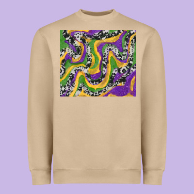 Heavyweight Sweatshirt Mardi Gras Cowhide