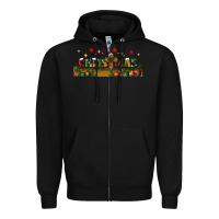 Black christmas with christmas cross libbey glass Zipper Hoodie - BundleAndBundleShop