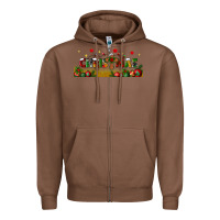 Chestnut christmas with christmas cross libbey glass Zipper Hoodie - BundleAndBundleShop