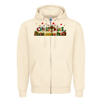 Sandshell christmas with christmas cross libbey glass Zipper Hoodie - BundleAndBundleShop