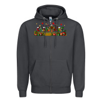 Smoke christmas with christmas cross libbey glass Zipper Hoodie - BundleAndBundleShop