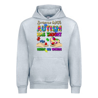 Heather Grey someone with autism has taught me love needs no wo Urban Hoodie - Artiststas