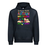 Navy someone with autism has taught me love needs no wo Urban Hoodie - Artiststas