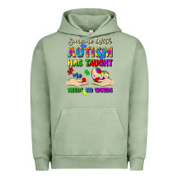 Pigment Oil Green someone with autism has taught me love needs no wo Urban Hoodie - Artiststas