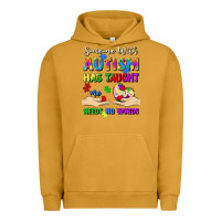 Pigment Peanut Butter someone with autism has taught me love needs no wo Urban Hoodie - Artiststas