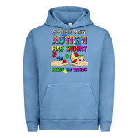 Pigment Pebble Blue someone with autism has taught me love needs no wo Urban Hoodie - Artiststas