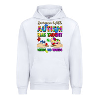 White someone with autism has taught me love needs no wo Urban Hoodie - Artiststas