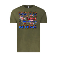 Vintage Olive back it up terry put it in reverse billie wilder Vintage Tee - texasbilliewilder
