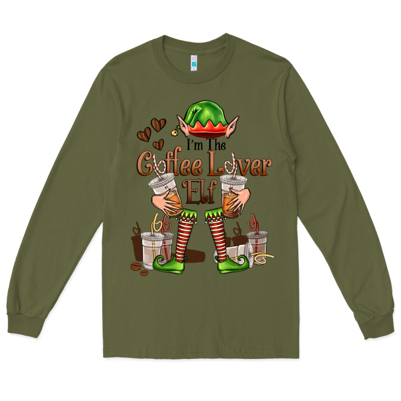 Im The Coffee Lover Elf Long Sleeve Tee by FaDigitalArtStudio | Teevron