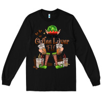 Black im the coffee lover elf Long Sleeve Tee - FaDigitalArtStudio