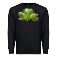 Black desert prickly pear cactus Premium Sweatshirt - LillyAllenDesigns