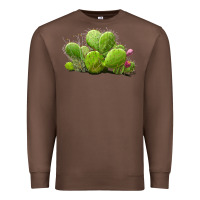 Chestnut desert prickly pear cactus Premium Sweatshirt - LillyAllenDesigns