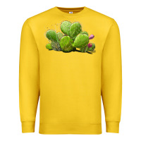 Lemon desert prickly pear cactus Premium Sweatshirt - LillyAllenDesigns