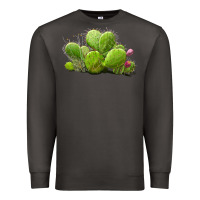 Smoke desert prickly pear cactus Premium Sweatshirt - LillyAllenDesigns
