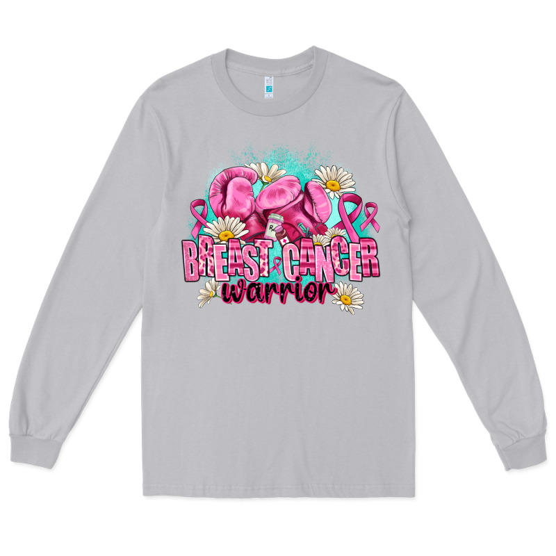 Breast Cancer Warrior Long Sleeve Tee by AdoDesignShop | Teevron