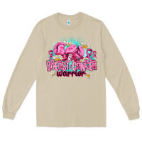 Mushroom breast cancer warrior Long Sleeve Tee - AdoDesignShop