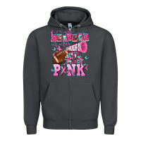 Smoke in october we wear cheer pink football Zipper Hoodie - AdoDesignShop