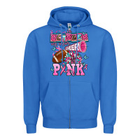 True Royal in october we wear cheer pink football Zipper Hoodie - AdoDesignShop