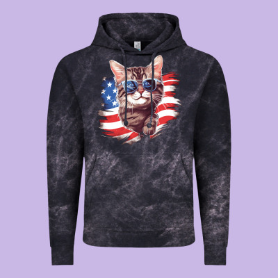 Cat2 Vintage Hoodie Designed By Unal Design