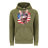 Vintage Olive cat2 Vintage Hoodie - Unal Design