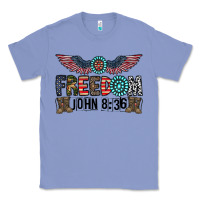 Colony Blue freedom john Classic Tee - CowhideDigitalArt
