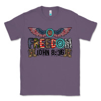 Lavender freedom john Classic Tee - CowhideDigitalArt