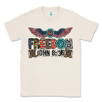 Natural freedom john Classic Tee - CowhideDigitalArt