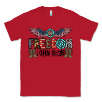 Red freedom john Classic Tee - CowhideDigitalArt