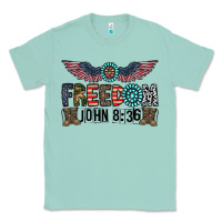 Seafoam freedom john Classic Tee - CowhideDigitalArt