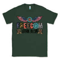 Sports Green freedom john Classic Tee - CowhideDigitalArt