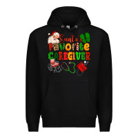 Black santas favorite caregiver Premium Hoodie - MaliasSmallBusiness