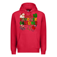 Cardinal santas favorite caregiver Premium Hoodie - MaliasSmallBusiness