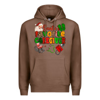 Chestnut santas favorite caregiver Premium Hoodie - MaliasSmallBusiness