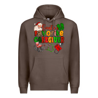 Coffee santas favorite caregiver Premium Hoodie - MaliasSmallBusiness
