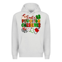 Dove Grey santas favorite caregiver Premium Hoodie - MaliasSmallBusiness