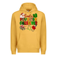 Mustard santas favorite caregiver Premium Hoodie - MaliasSmallBusiness